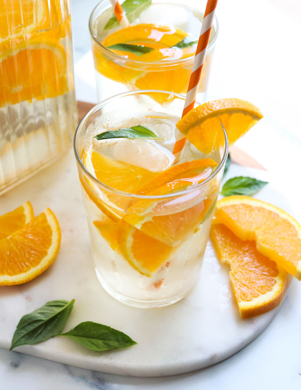 Simple Orange Vanilla Infused Water Recipe for Hydration